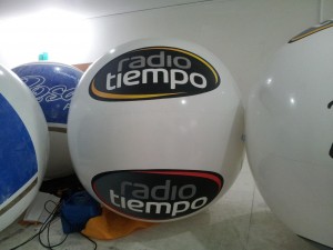 Globo Inflable Móvil Publicitario Radio Tiempo